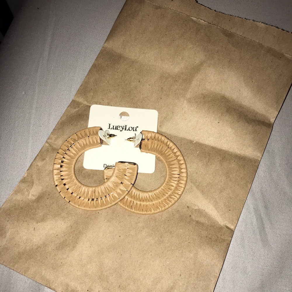 Bamboo and gold earrings!